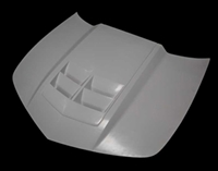 2010 - 2015 Chevrolet Camaro A74 Style Fiberglass Heat Extractor Hood - TruFiber