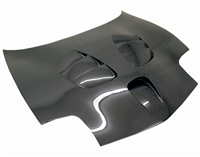 1997 - 2004 Chevrolet Corvette Fuzion Style Carbon Fiber Hood - VIS Racing