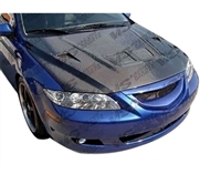 2003 - 2008 Mazda6 4Dr EVO Style Carbon Fiber Hood - VIS Racing