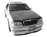 1996 - 1999 Mercedes E-Class OEM Style Carbon Fiber Hood - VIS Racing
