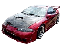 1995 - 1999 Mitsubishi Eclipse G Force Style Carbon Fiber Hood - VIS Racing