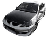 2004 - 2007 Mitsubishi Lancer 4Dr OEM Style Carbon Fiber Hood - VIS Racing