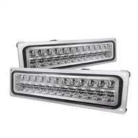 1988 - 1998 GMC C/K Series LED Bumper Lights - Chrome