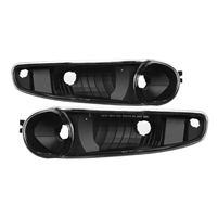 2002 - 2006 GMC Sierra Denali Bumper Lights - Black