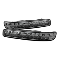 1999 - 2007 GMC Sierra LED Bumper Lights - Smoke