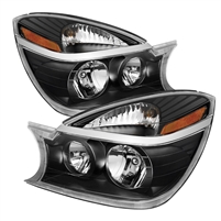 2004 - 2005 Buick Rendezvous Crystal Headlights - Black