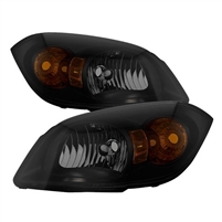 2005 - 2006 Pontiac Pursuit Crystal Headlights - Black/Smoke