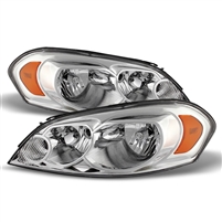 2006 - 2013 Chevy Impala Crystal Headlights - Chrome