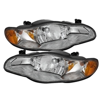 2000 - 2005 Chevy Monte Carlo Crystal Headlights - Chrome