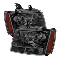 2007 - 2014 Chevy Suburban Crystal Headlights - Smoke