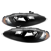 1998 - 2004 Dodge Intrepid Crystal Headlights - Black