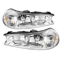 1998 - 2000 Ford Contour Crystal Headlights - Chrome