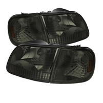 1997 - 2003 Ford F-150 Crystal Headlights + Corner Lights - Smoke