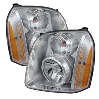 2007 - 2014 GMC Yukon Denali Crystal Headlights - Chrome