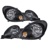 1998 - 2005 Lexus GS Series Crystal Headlights - Black