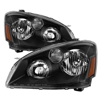 2005 - 2006 Nissan Altima OEM Style Headlights - Black