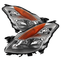 2008 - 2009 Nissan Altima 2Dr OEM Style Headlights - Chrome