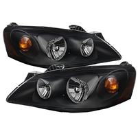 2005 - 2010 Pontiac G6 2Dr / 4Dr Crystal Headlights - Black