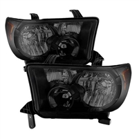 2008 - 2013 Toyota Sequoia OEM Style Headlights - Black/Smoke