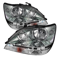 1999 - 2003 Lexus RX300 Crystal Headlights - Chrome