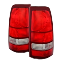 2000 - 2002 Chevy Silverado HD OEM Style Tail Lights - Red/Clear