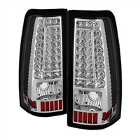 2003 - 2007 Chevy Silverado HD LED Tail Lights - Chrome