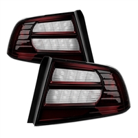 2004 - 2008 Acura TL OEM Style Tail Lights - Red/Smoke