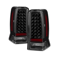 2002 - 2006 Cadillac Escalade LED Tail Lights - Black