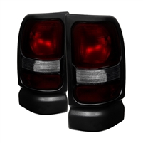 1994 - 2001 Dodge Ram 1500 OEM Style Tail Lights - Red/Smoke