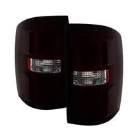 2014 - 2018 GMC Sierra 1500 OEM Style Tail Lights - Red/Smoke
