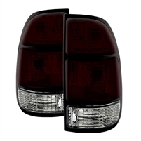 2000 - 2003 Toyota Tundra OEM Style Tail Lights - Dark Red