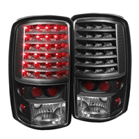 2000 - 2006 Chevy Tahoe (Lift Gate) LED Tail Lights - Black