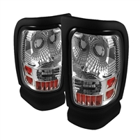 1994 - 2001 Dodge Ram 1500 Euro Style Tail Lights - Chrome