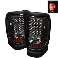 1994 - 2001 Dodge Ram 1500 LED Tail Lights - Black