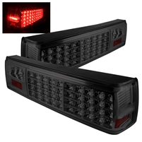 1987 - 1993 Ford Mustang LED Tail Lights - Smoke