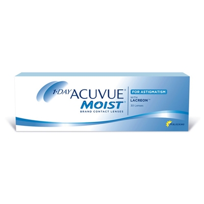 1 Day Acuvue Moist for Astigmatism 30 Pack Contact Lenses