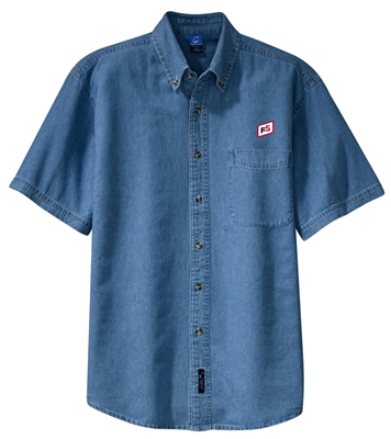 SHORT SLEEVE DENIM SHIRT