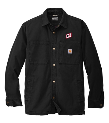 CARHARTT FORCEÂ® RUGGED FLEX FLEECE-LINED SHIRT JACKET