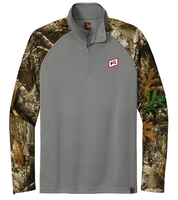 RUSSELL OUTDOORSâ„¢ REALTREEÂ® COLORBLOCK PERFORMANCE 1/4-ZIP