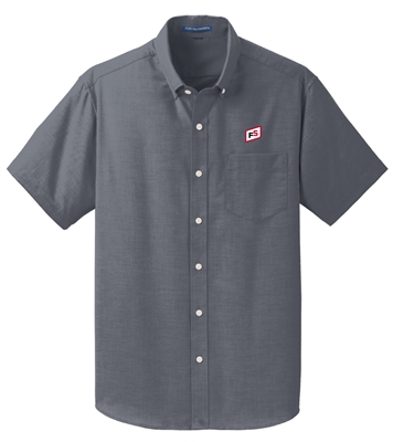 MEN'S SHORT SLEEVE PORT AUTHORITYÂ® SUPERPROâ„¢ OXFORD SHIRT