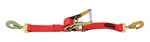 2" x 7' Ratchet Strap with Twisted Snap Hooks