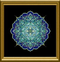 The Blue Moroccan Lace Mandala