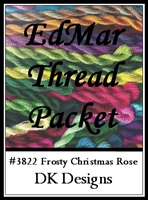 Frosty Christmas Rose - EdMar Thread Packet #3822