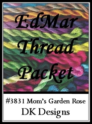 Mom's Garden Rose - EdMar Thread Packet #3831