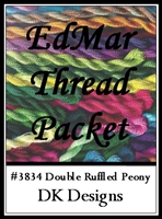 Double Ruffled Peony - EdMar Thread Packet #3884