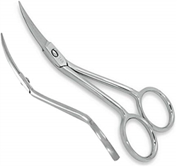 Famore 4" Mini Double Curved Machine Emb Scissors