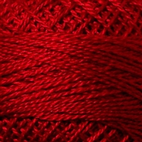 Valdani Perle Cotton Color #1333 - Christmas Red