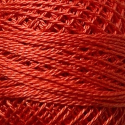 Valdani Perle Cotton Color #65 - Orange Red