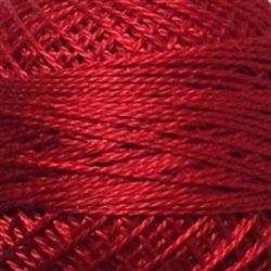 Valdani Perle Cotton Color #76 - Red Dyed