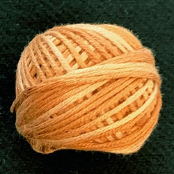 Valdani 6-Strand Silk Floss Color #H206 - Washed Orange